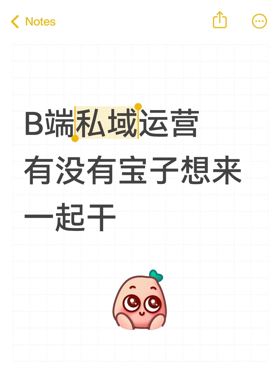 私域运营B端方向