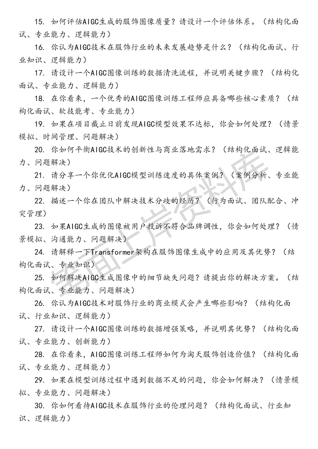 淘天集团淘天服饰AIGC图像训练