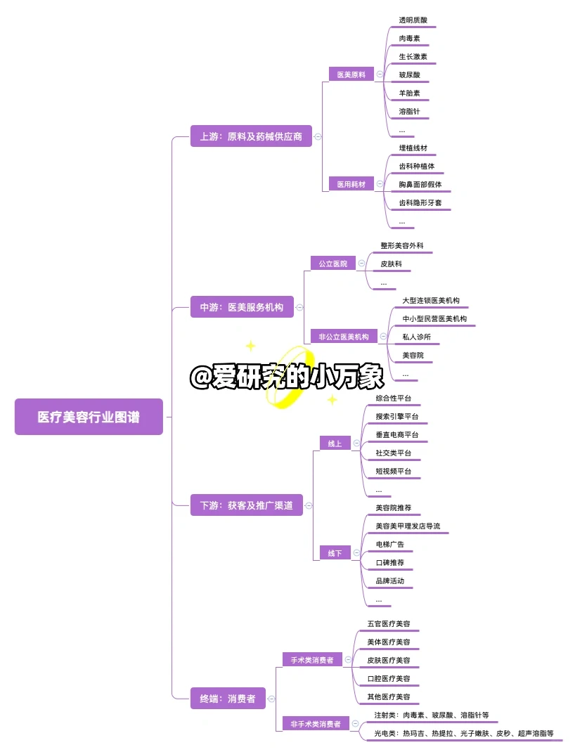 每天认识一个行业:医疗美容行业图谱