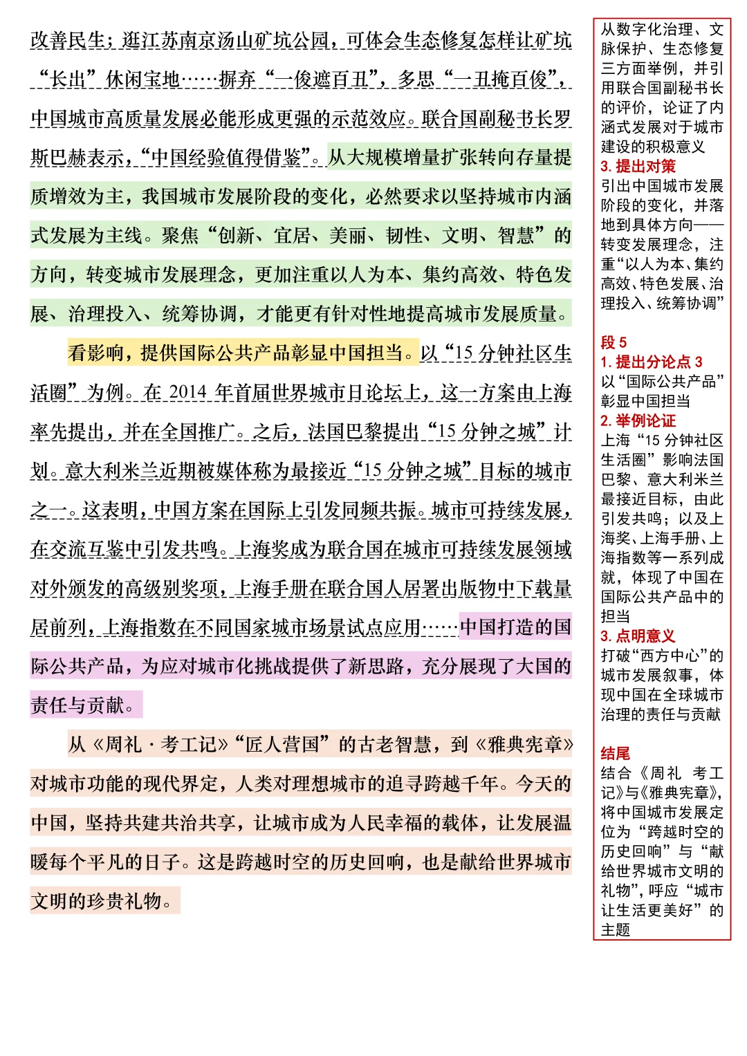 人民日报文章精读打卡1104【城市发展】
