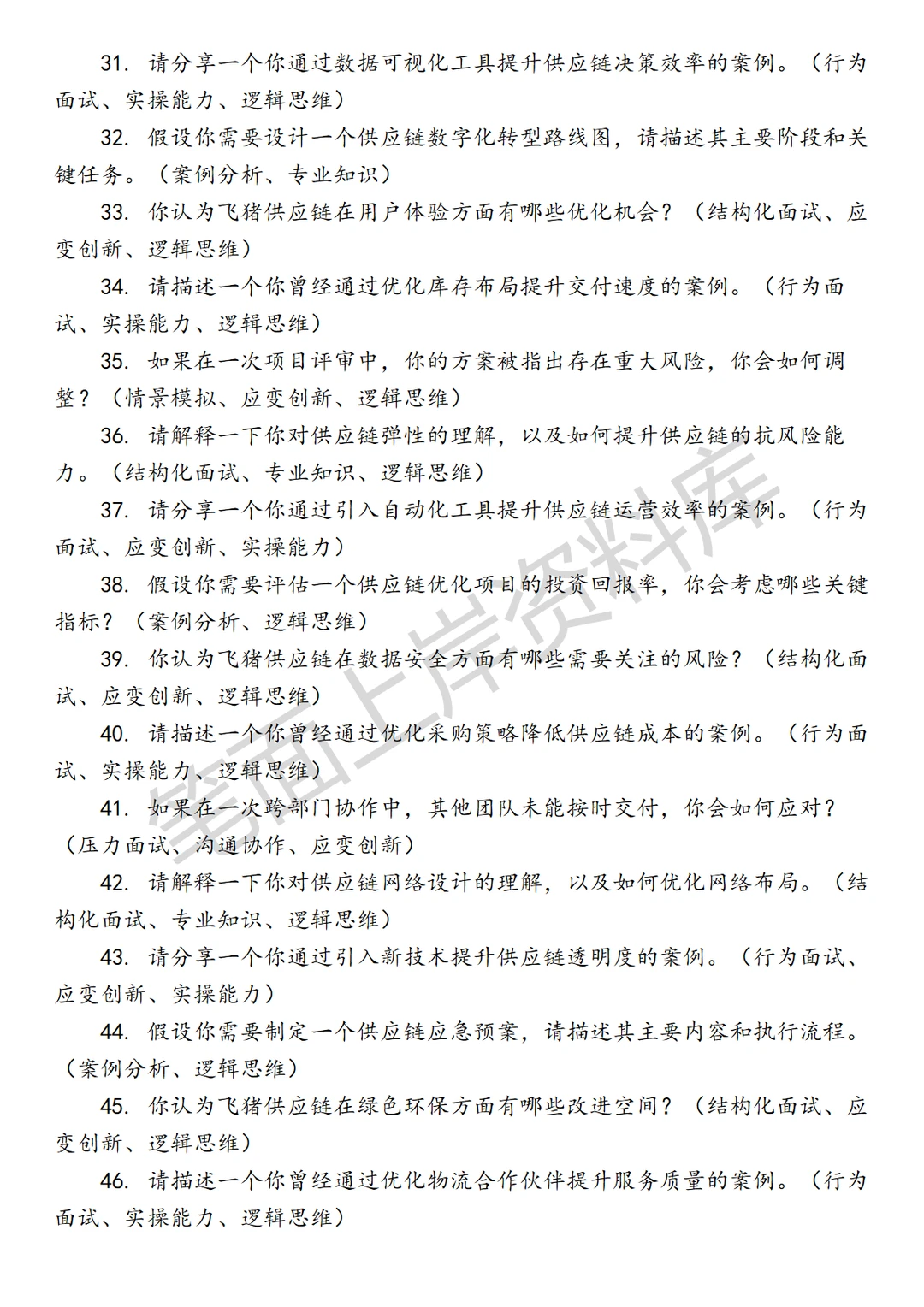 飞猪供应链产品运营专员