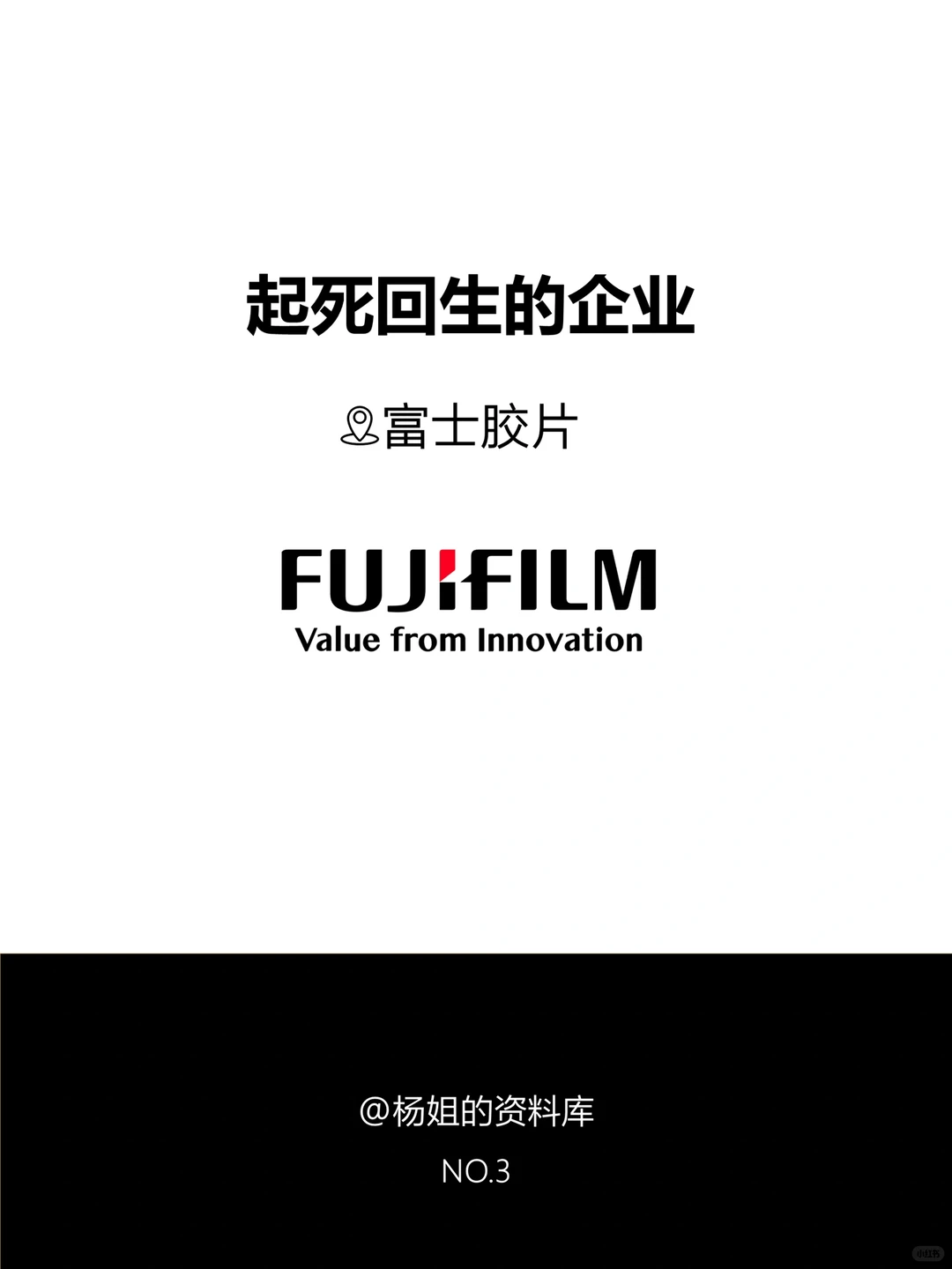 分享100个起死回生的企业案例，No.3:富士胶