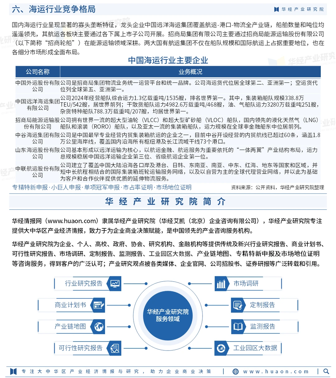 2026年中国海运行业市场深度分析报告-华经