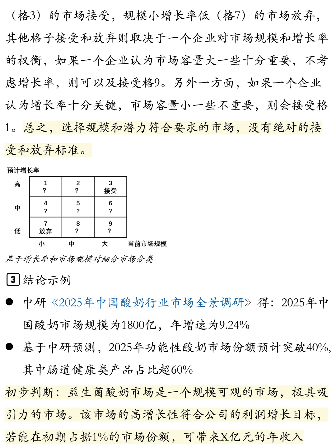 市场分析如何做?| 以益生菌酸奶为例