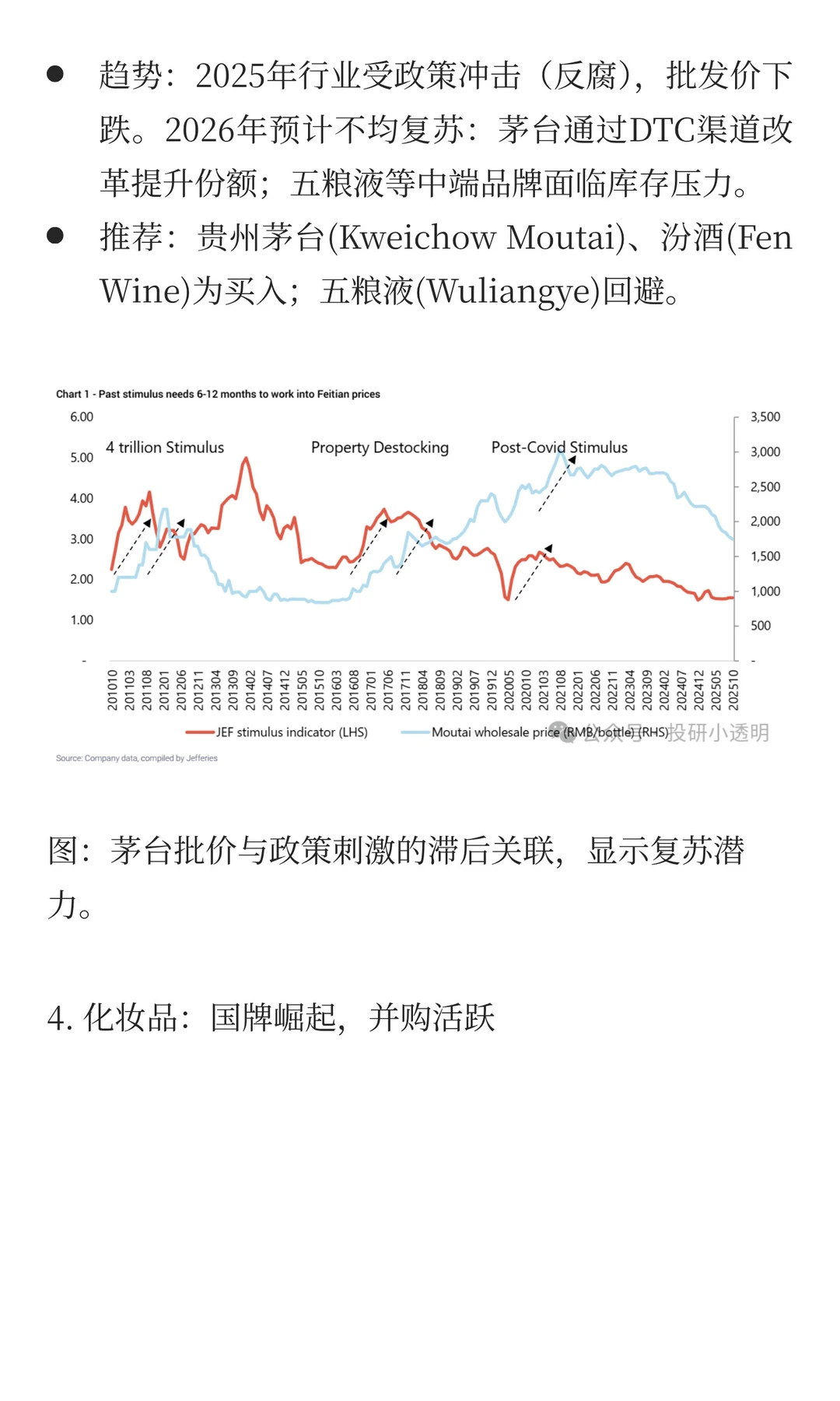 Jefferies：中国消费行业2026年展望