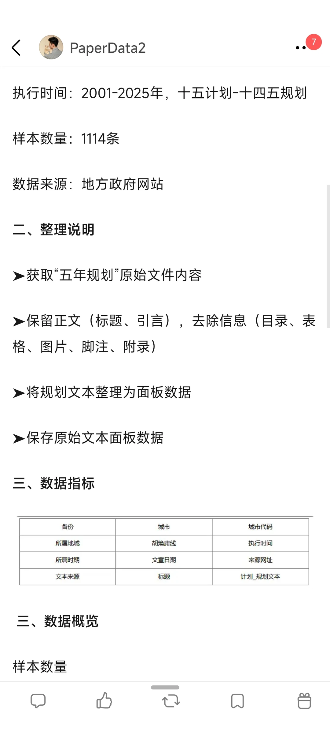 地级市“五年规划”文本数据（2001-2025年