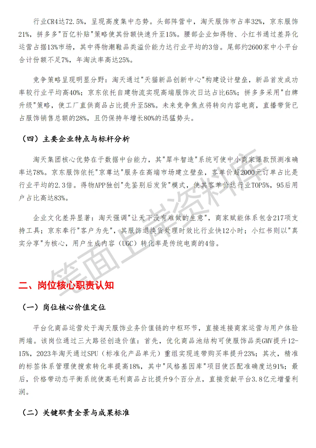 淘天集团淘天服饰平台化商品运营