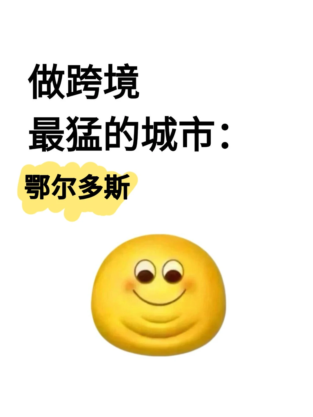 做跨境最猛的城市:鄂尔多斯