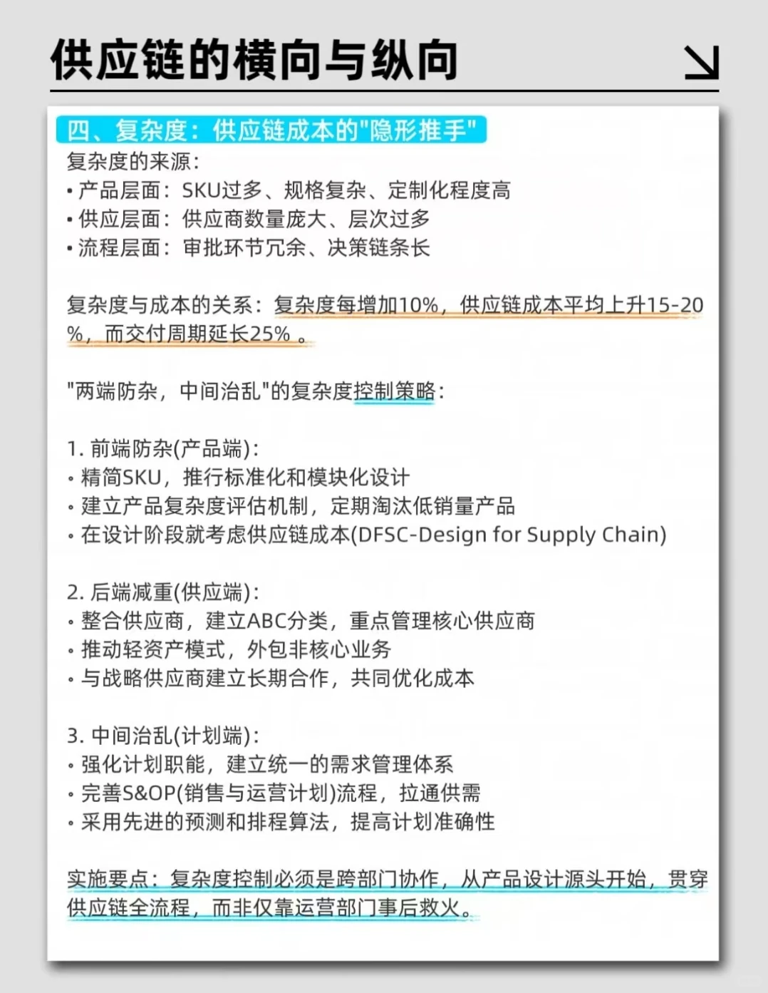 供应链横向与纵向