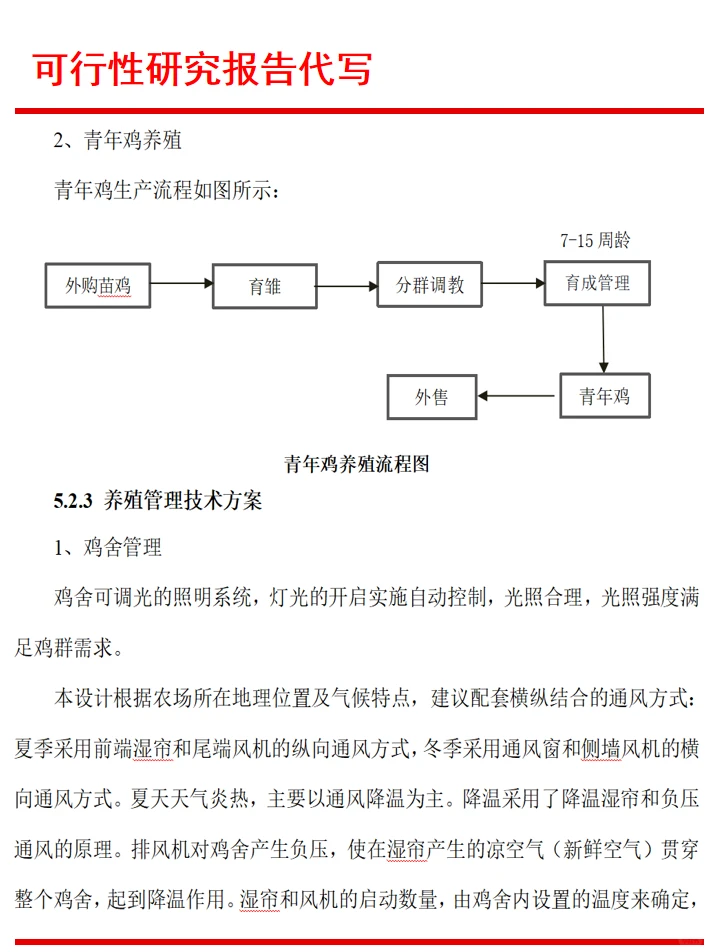 贵州可行性研究报告代写|养鸡产业发展项目