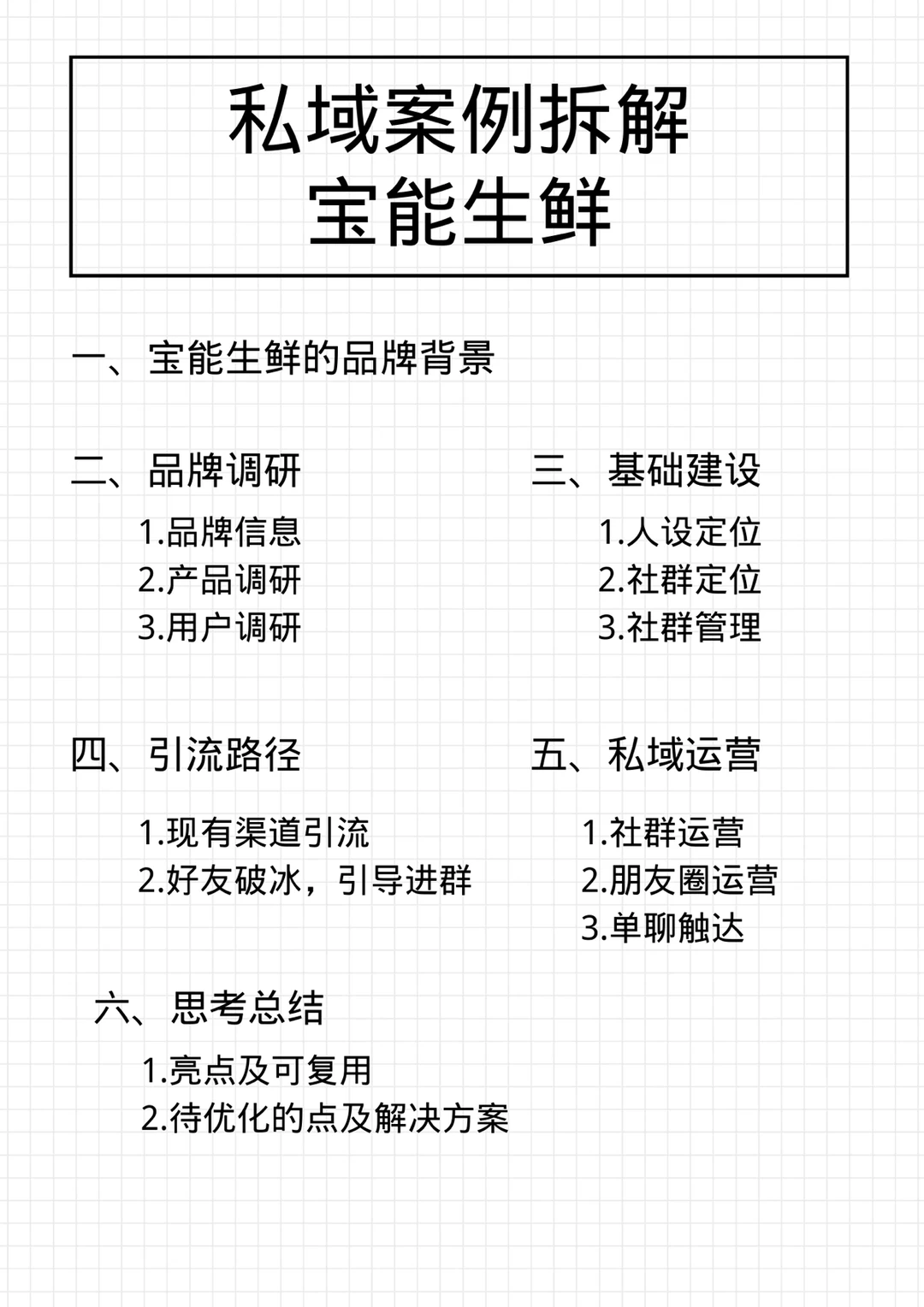 私域案例拆解：宝能生鲜