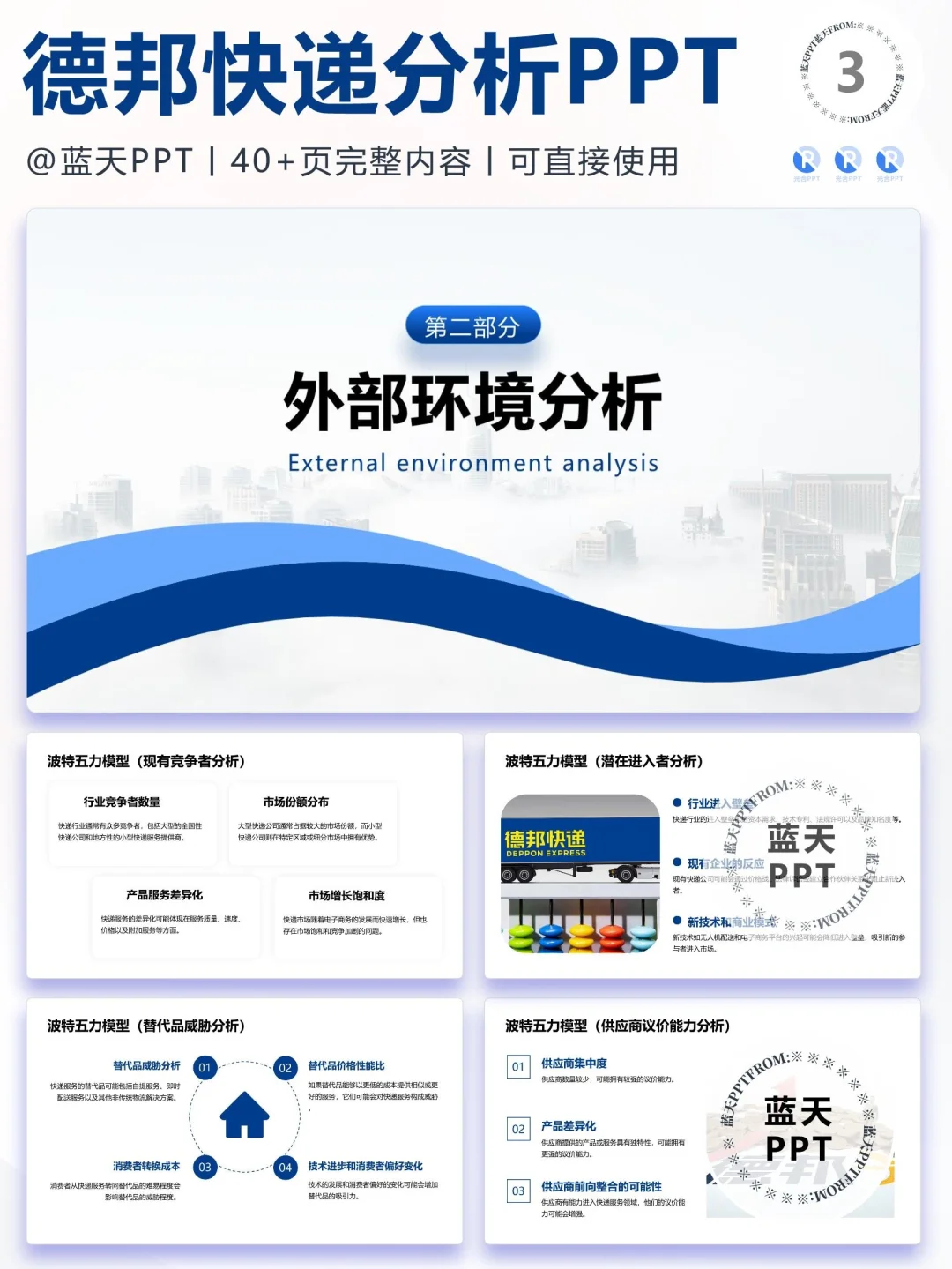 【097】德邦快递战略分析营销策略 SWOT PPT