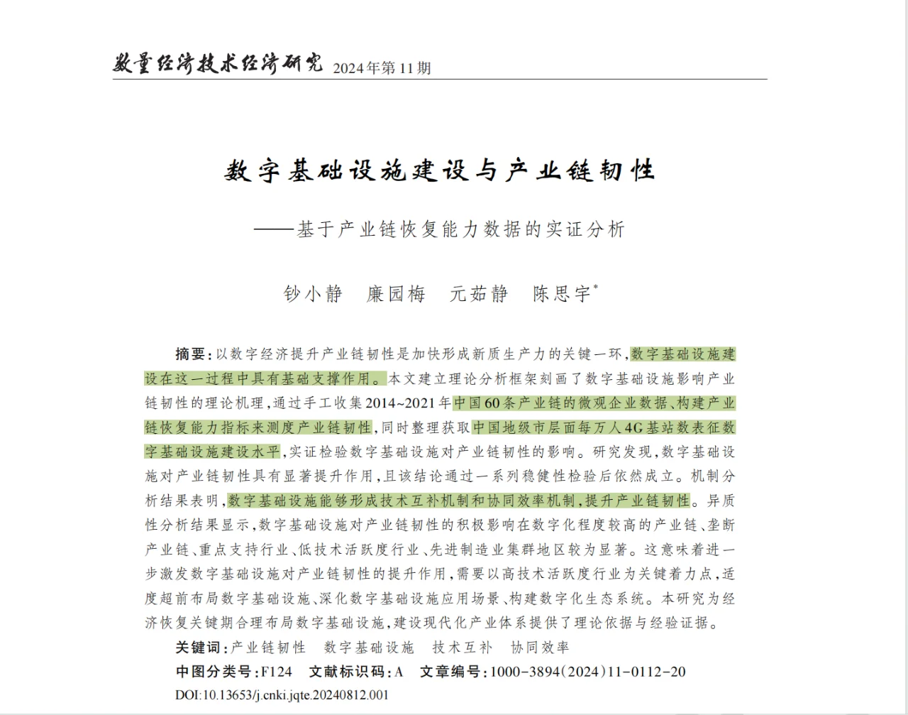 中文顶刊中“供应链”主题的11篇论文
