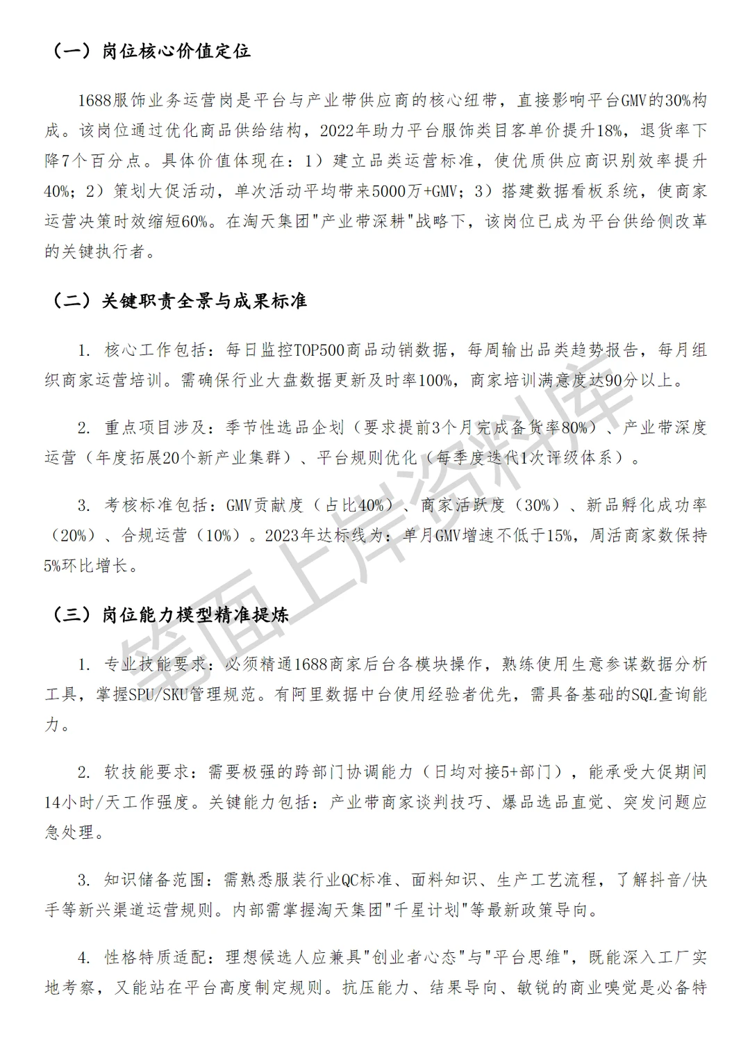 淘天集团1688服饰业务运营