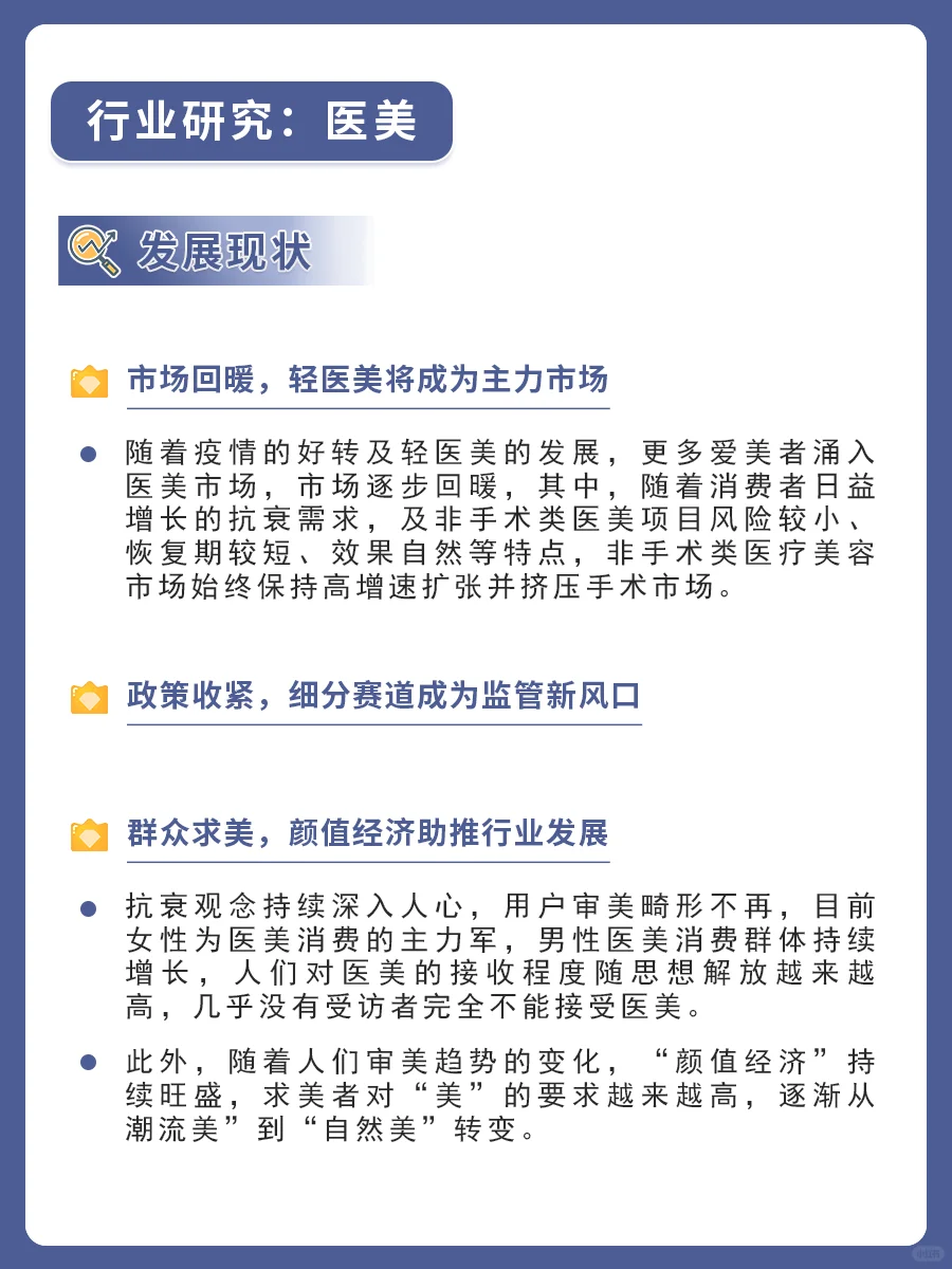 行业研究之——医美❗