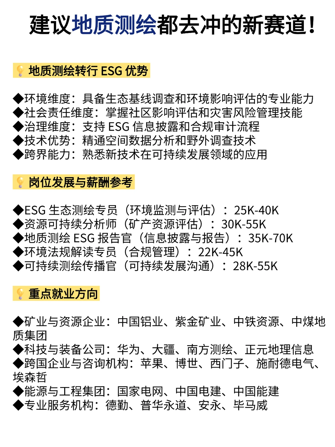建议地质测绘都去冲新赛道!