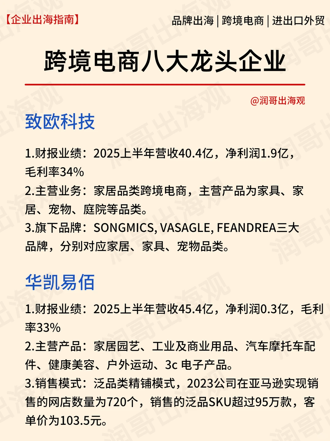 2025跨境电商10大龙头卖家?