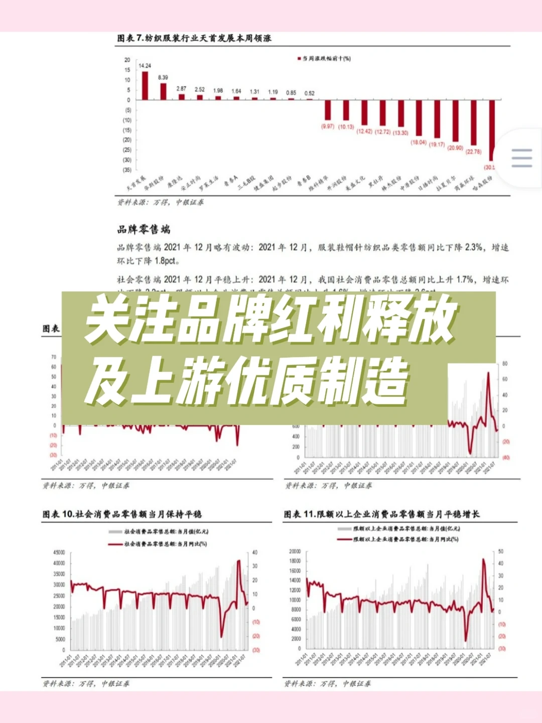 纺织服装行业点评