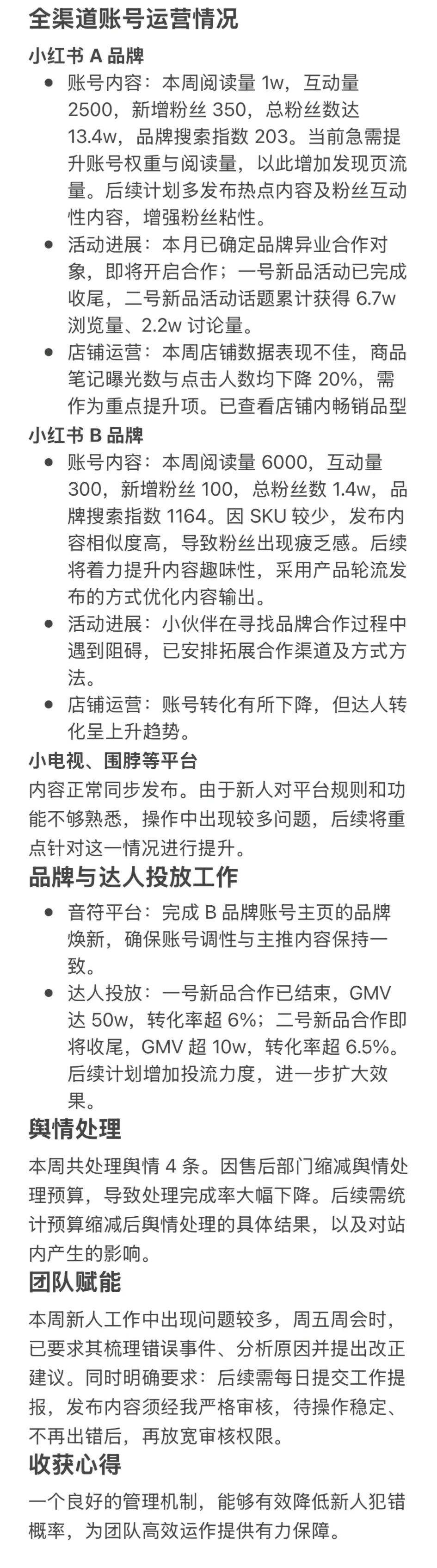 这样写，才算好的日报、周报、月报，附案例