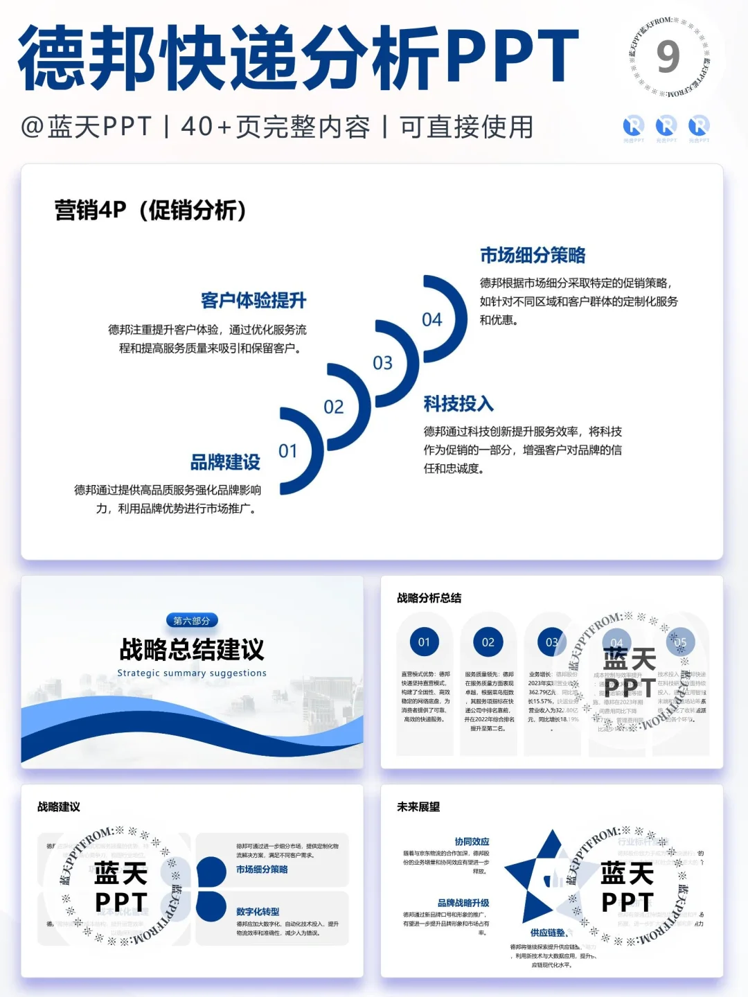 【097】德邦快递战略分析营销策略 SWOT PPT