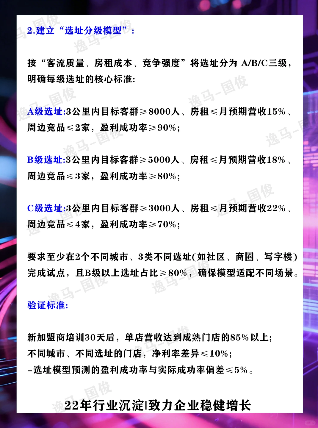单店盈利模型做到什么程度可以加盟扩张