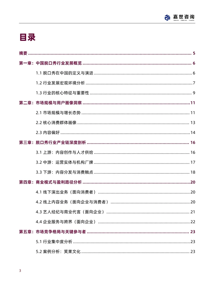 一篇报告洞察2025脱口秀行业现状与发展趋势