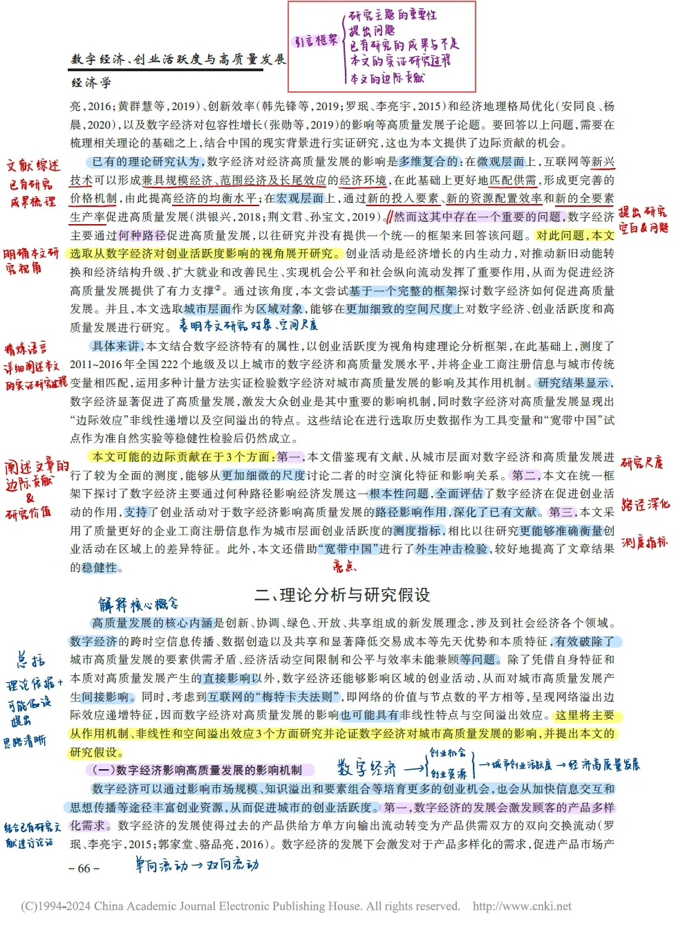 论文研读|数字经济、创业活跃度与高质量发展