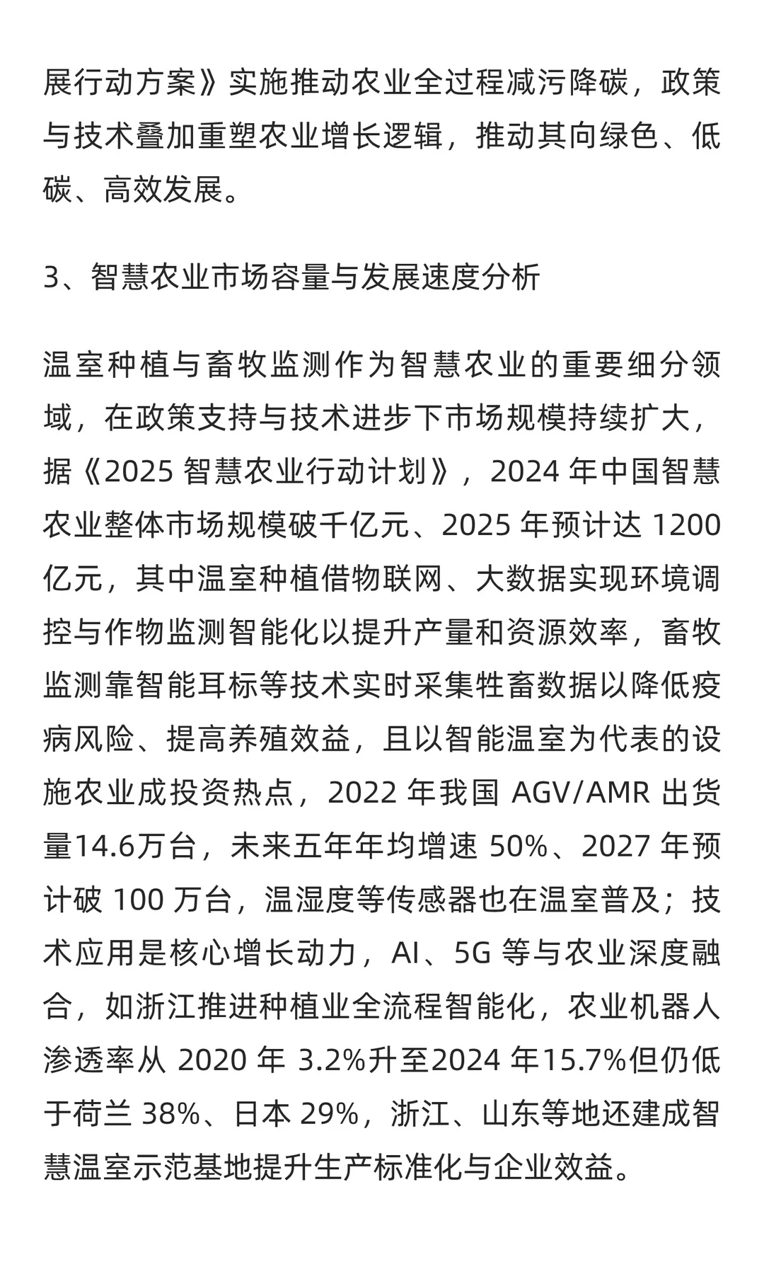 2025年中国智慧农业市场现状分析报告