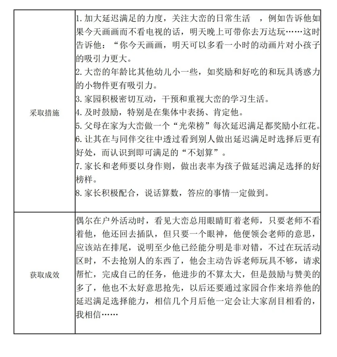 ?幼儿园个案观察记录表?