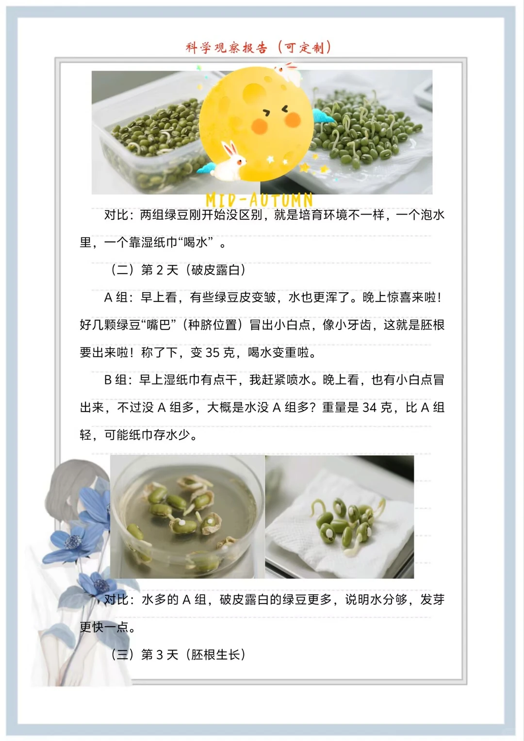 “奇思妙想”科学调研（观察）报告