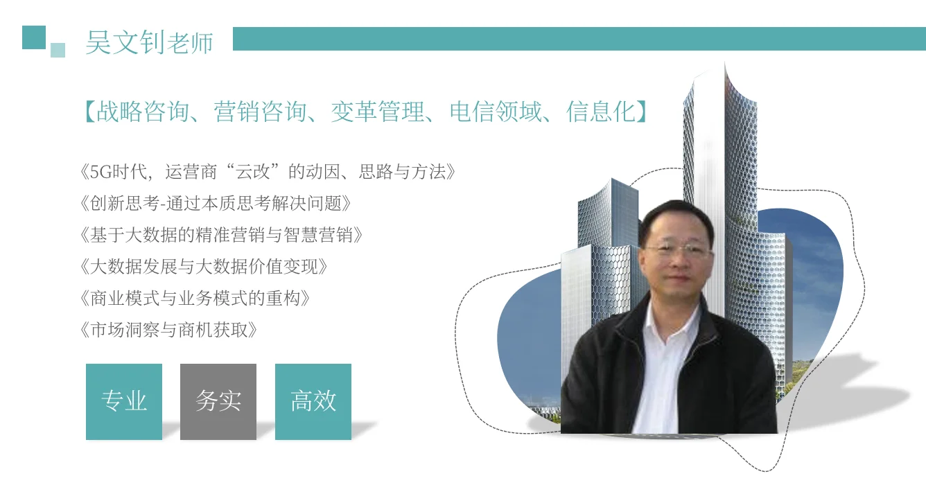专家推荐：运营商战略咨询专家-吴文钊老师