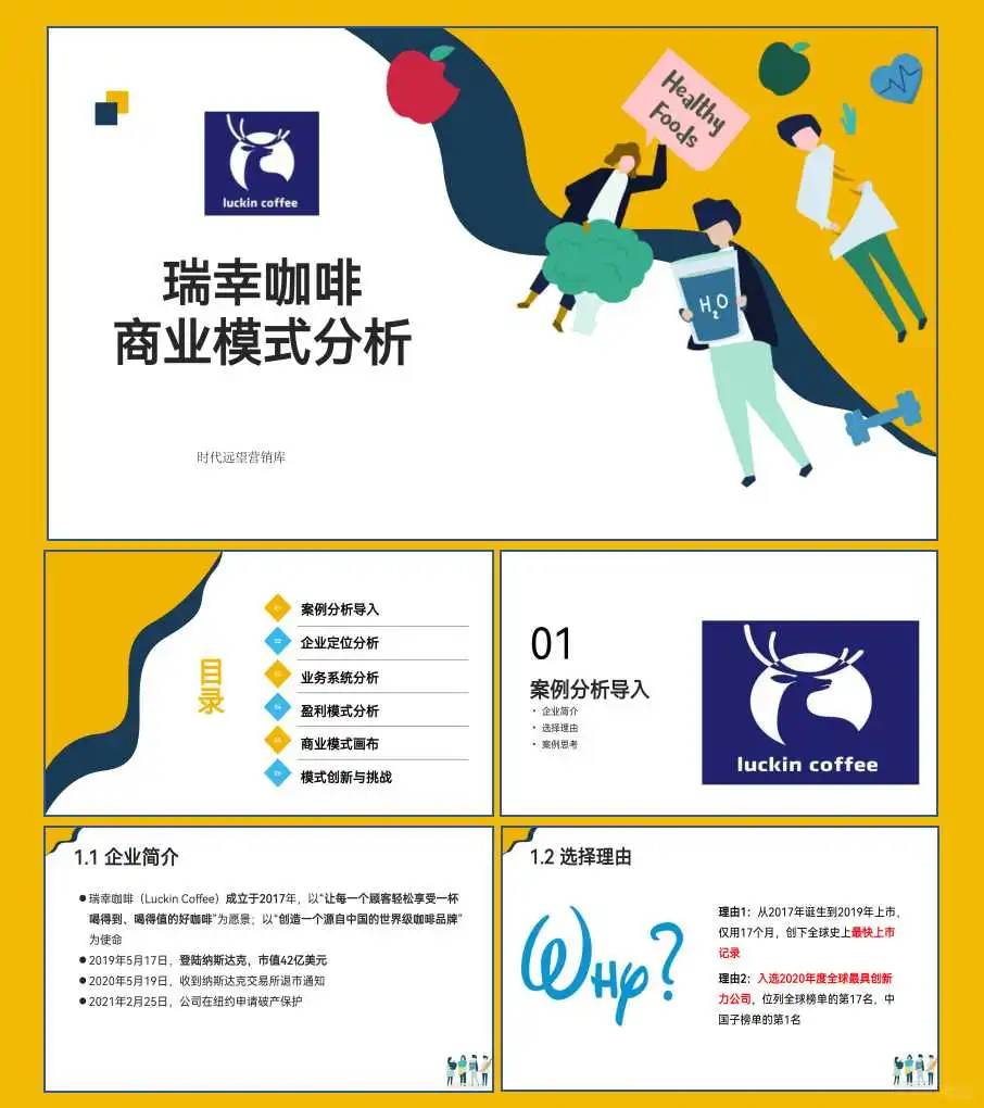 瑞幸咖啡商业模式分析ppt