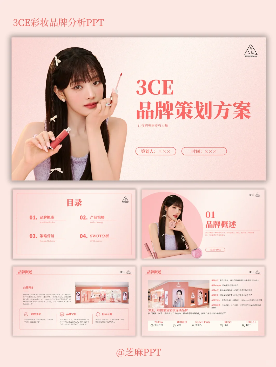3CE品牌案例分析PPT～