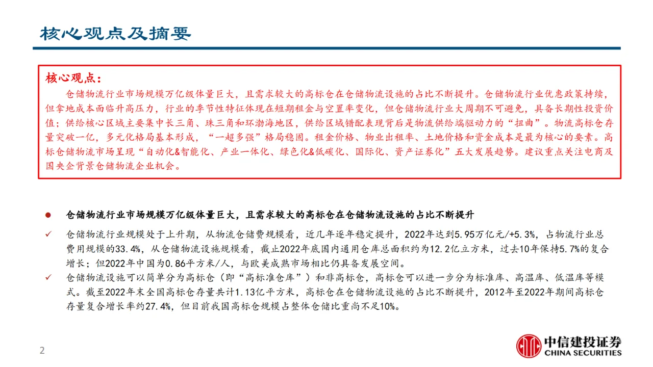 仓储物流行业研究报告