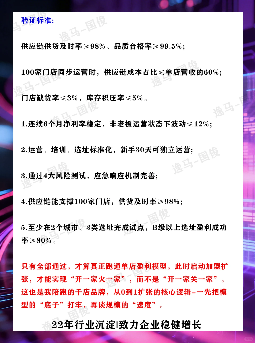 单店盈利模型做到什么程度可以加盟扩张