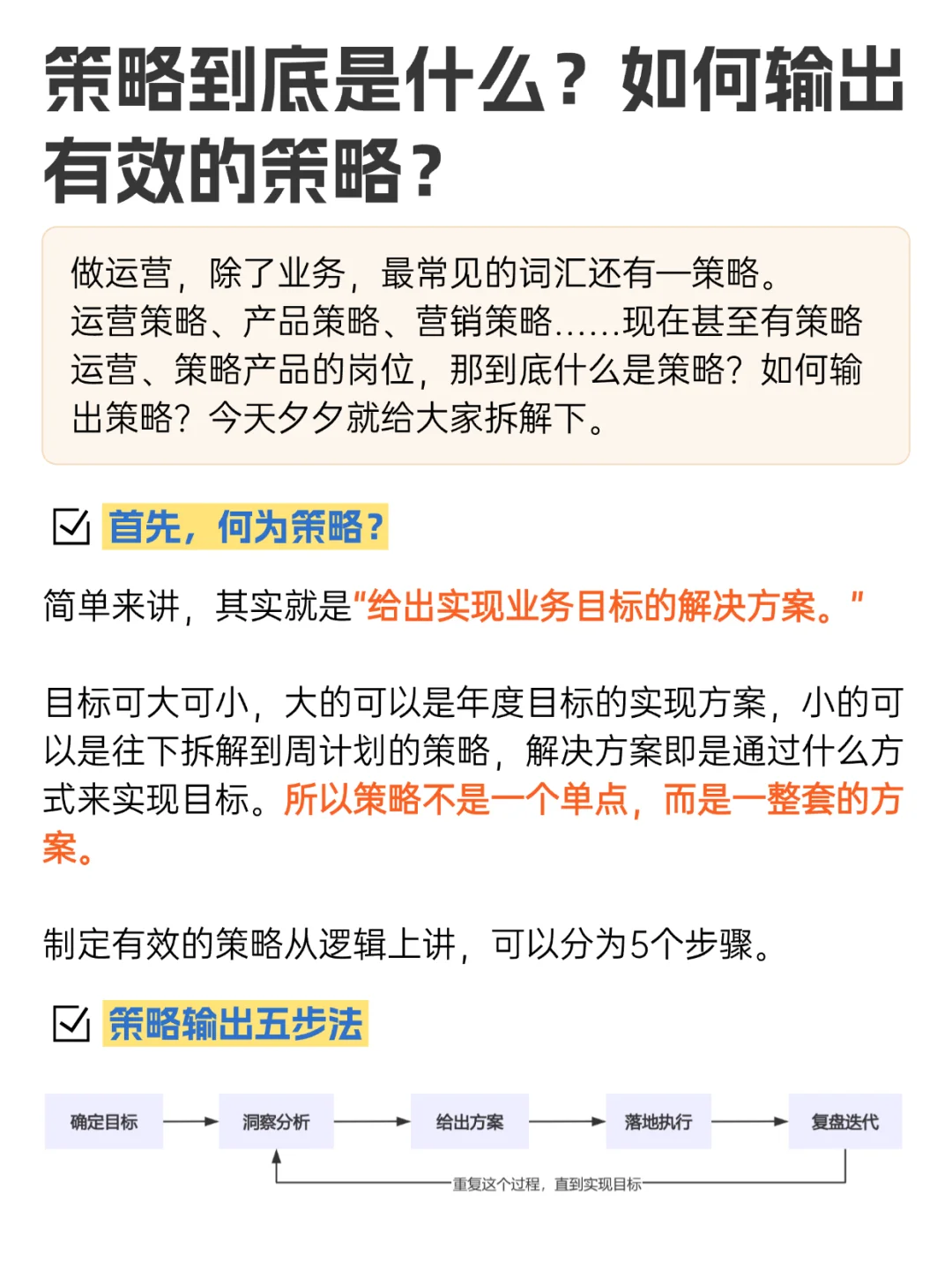 运营人如何输出有效的策略?