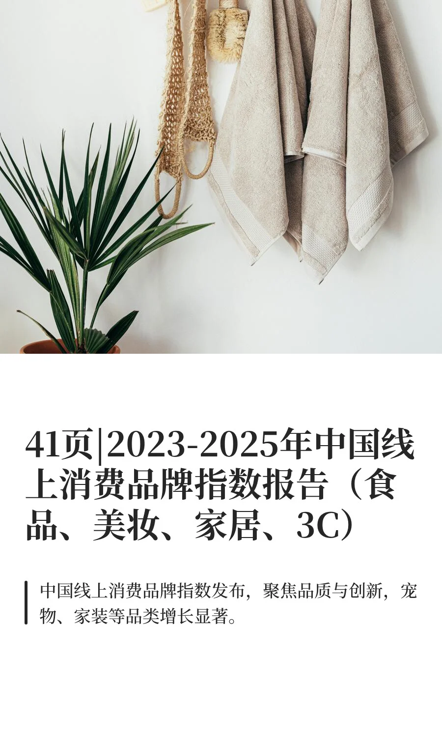 41页|2023-2025年中国线上消费品牌指数报告