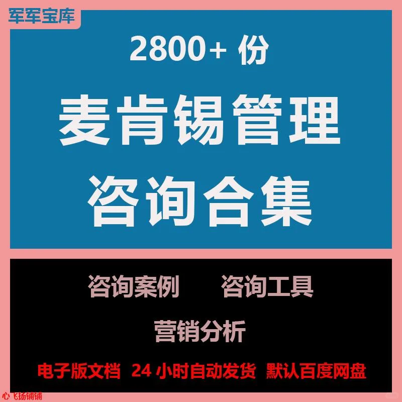 麦肯锡运营咨询报告管理策划培训案例
