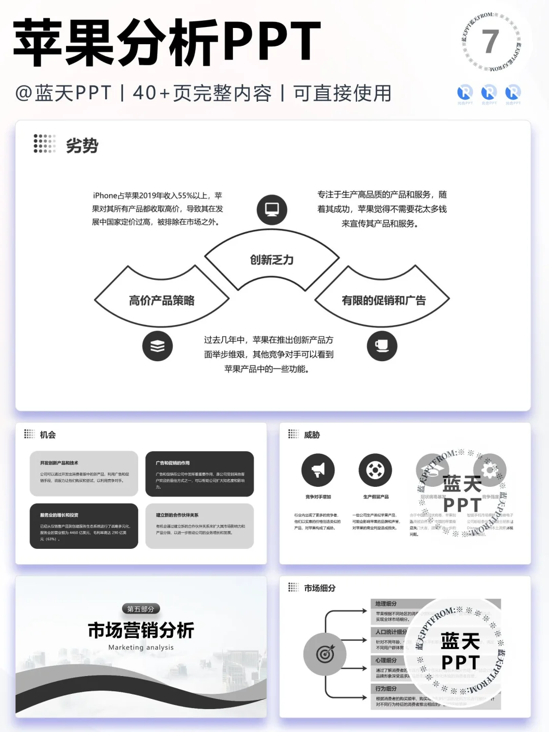 【023】苹果战略分析营销策略 SWOT PPT