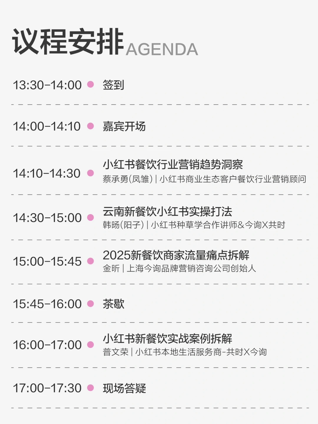 小红书餐饮行业，云南新餐饮峰会来啦！