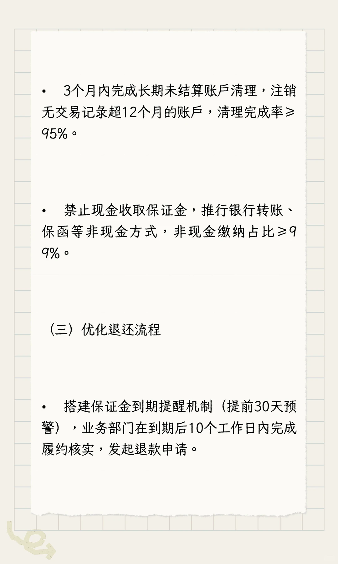 内部审计报告分享之保证金管理