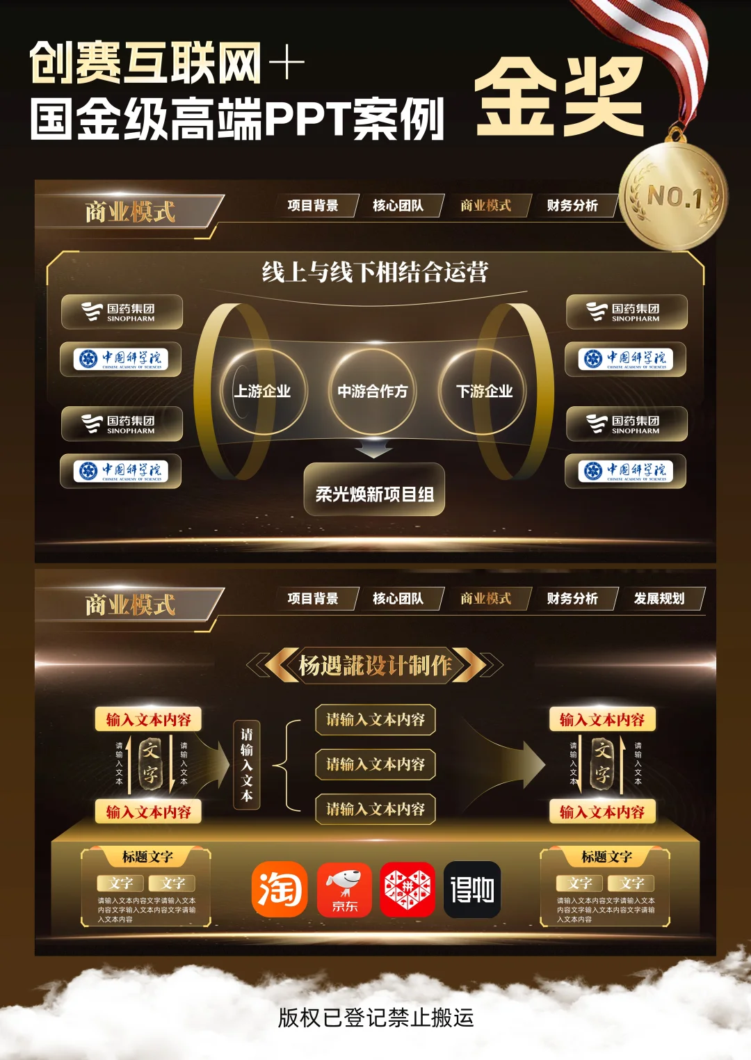 看了这个PPT模板才知道商业模式原来这么做