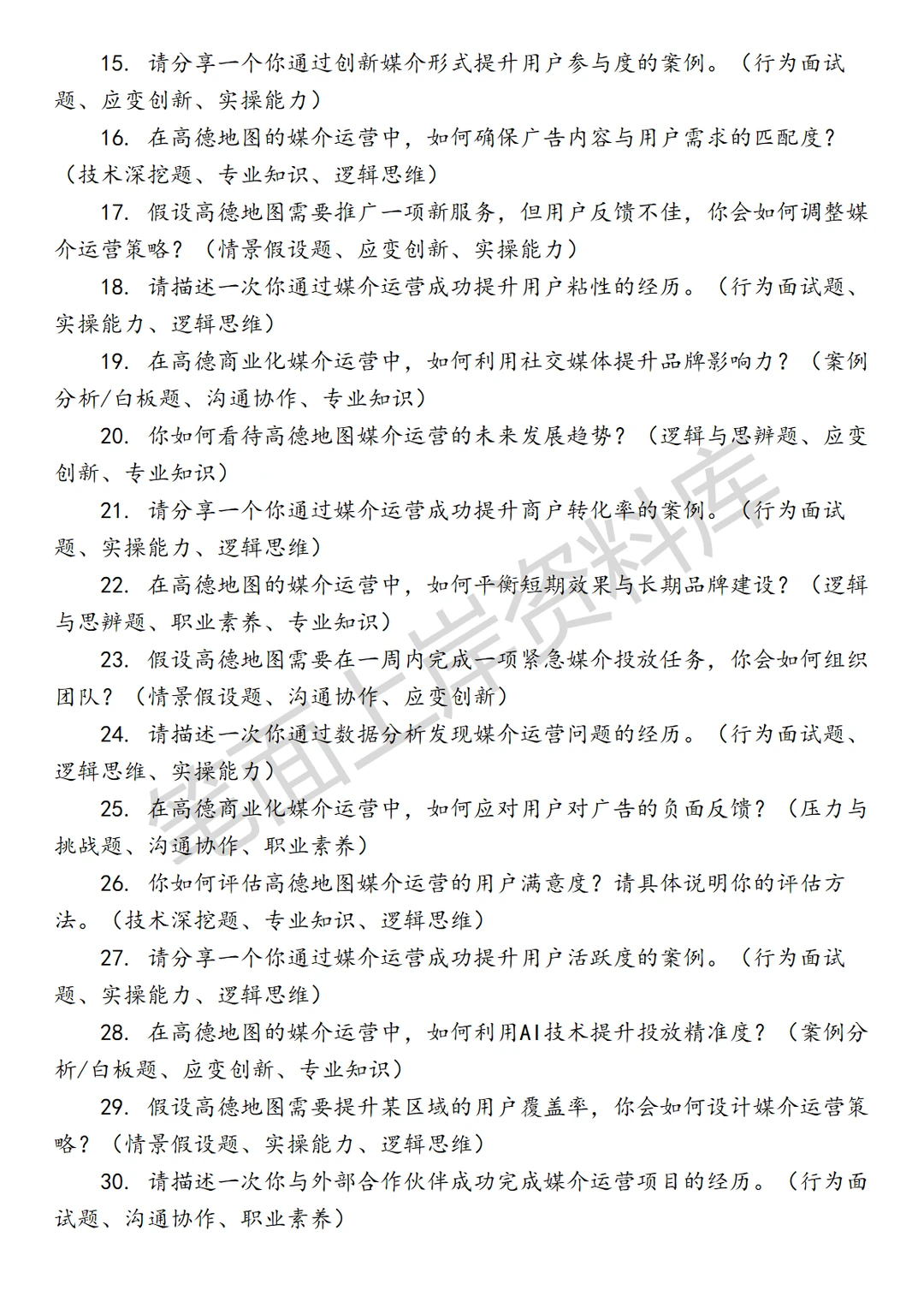 高德商业化媒介运营