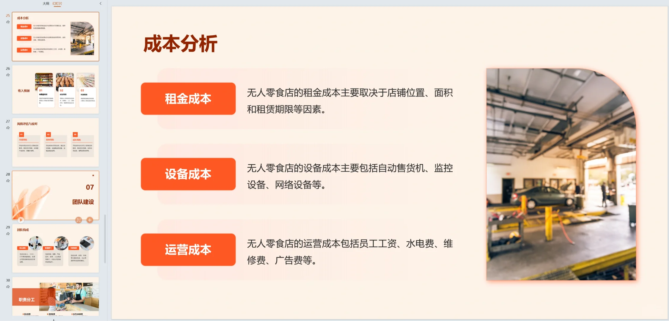 无人零食店商业计划书Word＋PPT