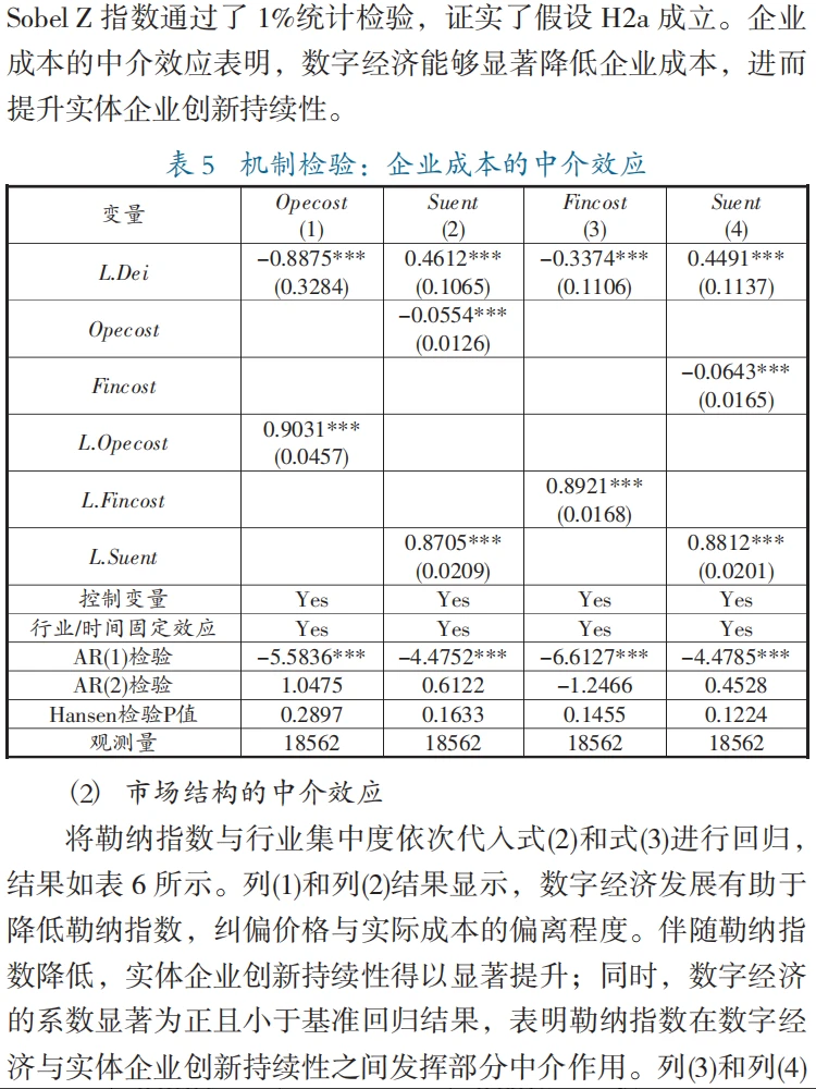 数字经济对实体企业创新持续性的影响研究!