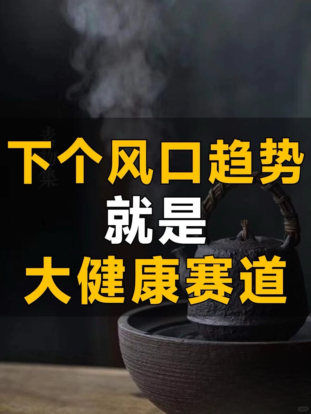 下一个风口趋势?,毫无疑问就是大健康养!
