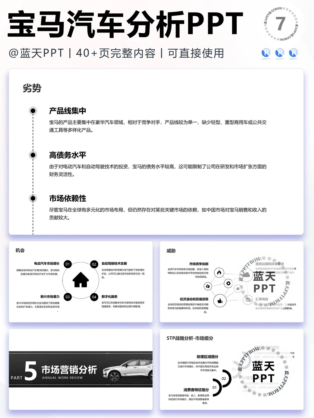 【059】宝马汽车战略分析营销策略 SWOT PPT