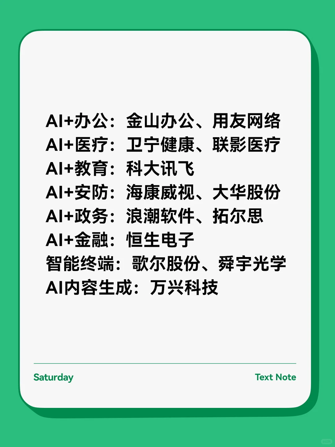 AI应用投资机会与逻辑梳理