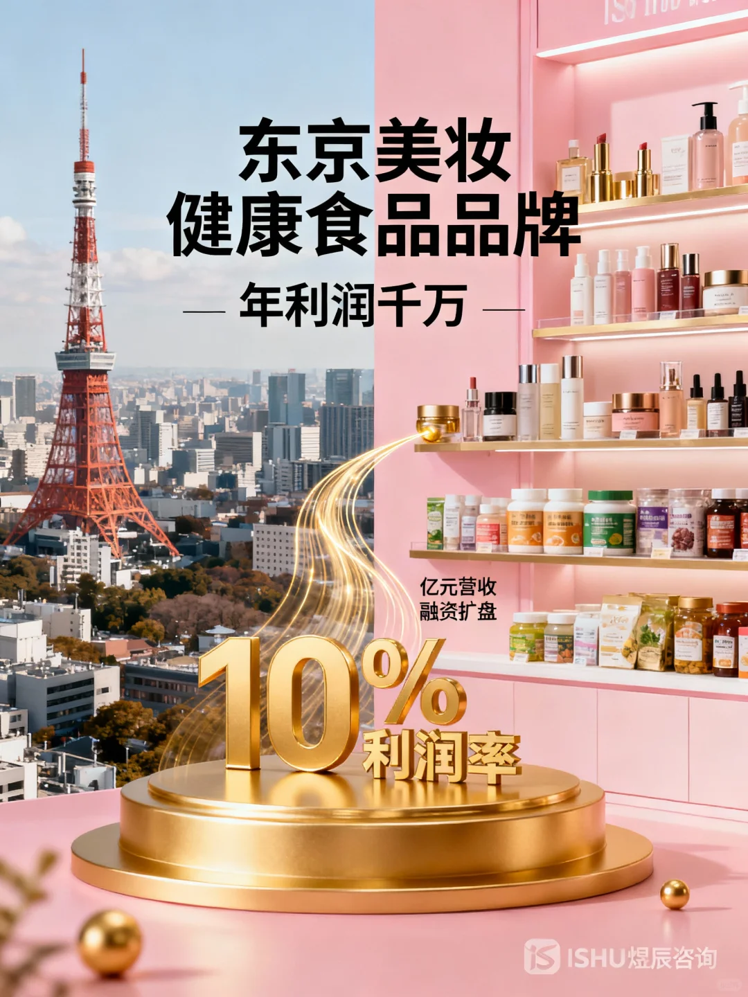 ?【东京美妆健康食品品牌】年利千万!
