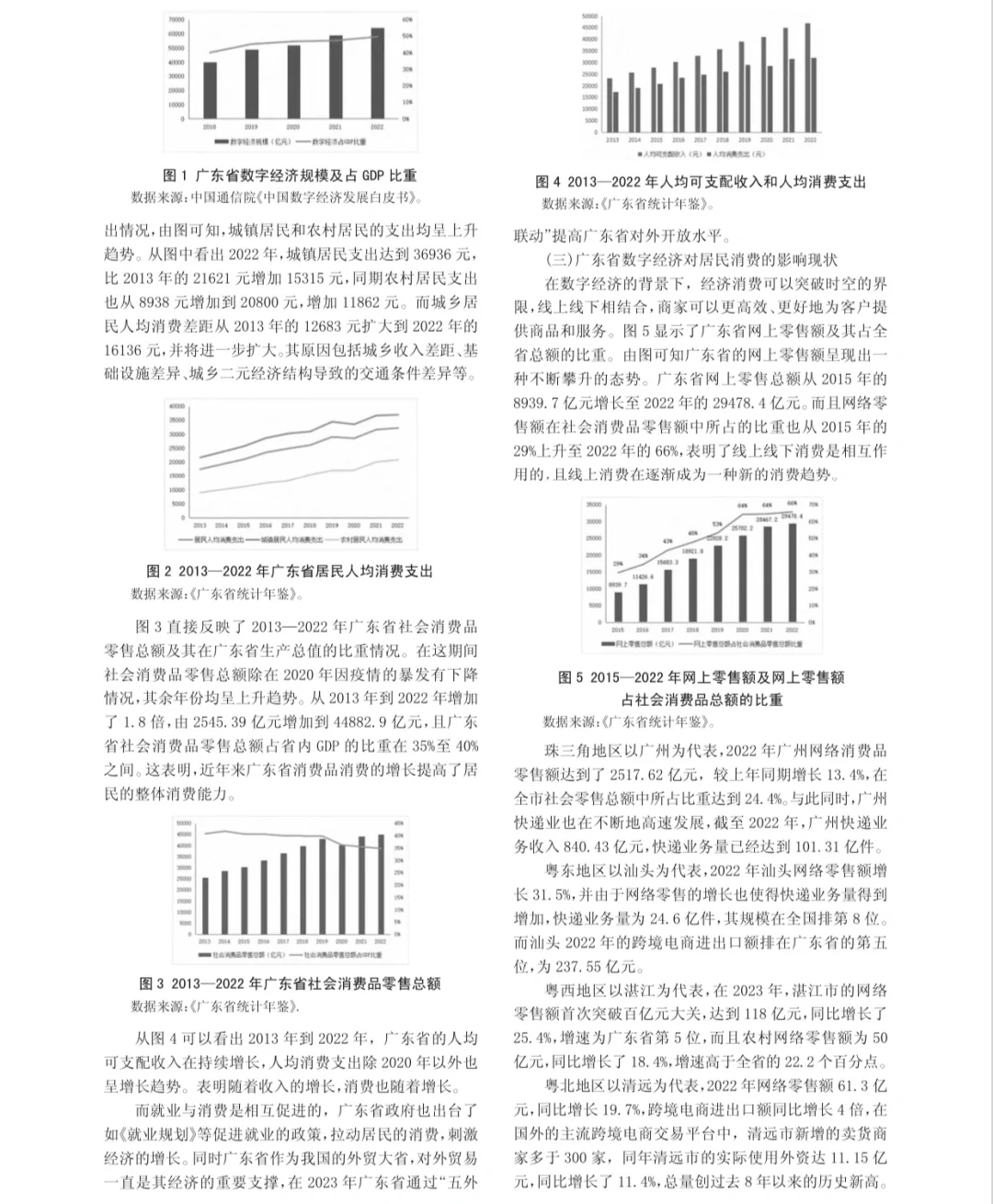 广东省数字经济对居民消费影响的实证研究
